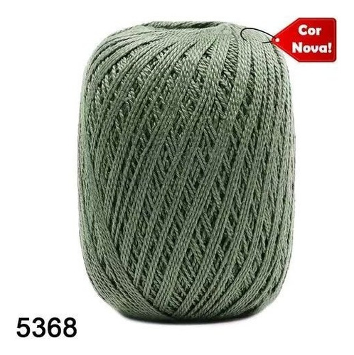 Linha Anne 250 Metros Circulo Para Crochê, Tricô E Amigurumi Cor Militar - 5368