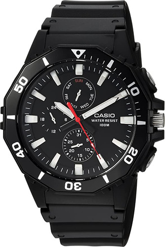 Reloj Analogico Casio Mrw-400h-1av Negro Resiste 100 Metros