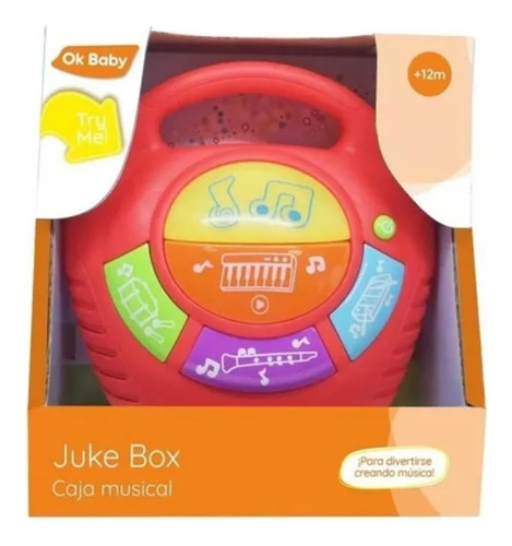 Juke Box Ok Baby Infantil Con Luz Y Sonido