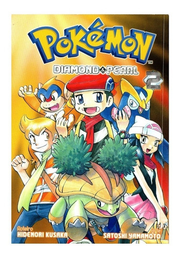 Mangá Pokémon Diamond E Pearl Vol. 2 Hidenori Kusaka Editora Panini Português Capa Mole