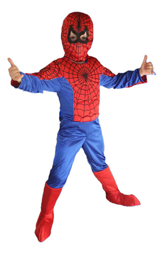 Disfraz Spiderman Hombre Araña Para Niño Talla 1 - 8