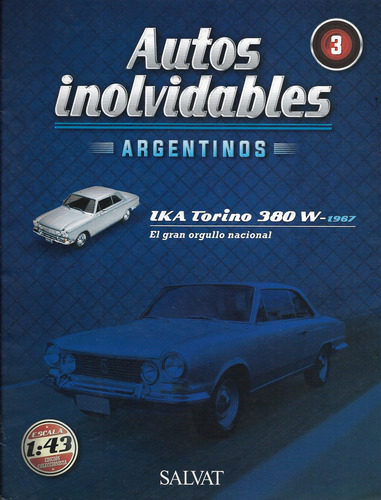 Torino 380w Cupé 1967 Escala 1/43 Editorial Salvat 2016 Gris (Usado)