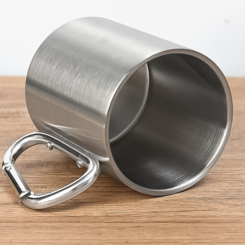 Taza De Viaje Para Acampar Al Aire Libre De 300 Ml Con Asa D