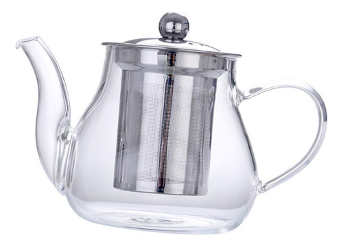 Tetera De Vidrio Transparente, Hojas Sueltas 400ml