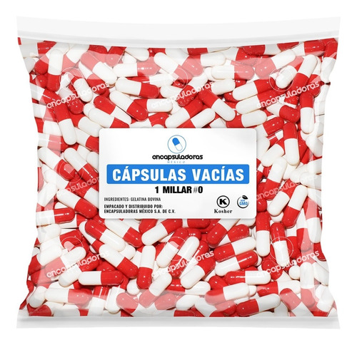 Capsulas Vacias Blanco/rojo #0 Millar