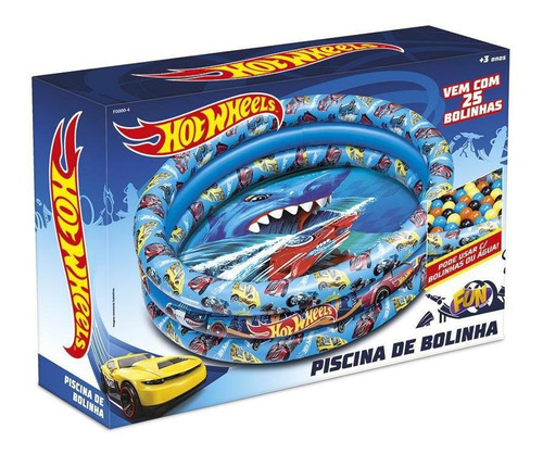 Hot Wheels Piscina De Bolinhas Inflavel Com 25 Bolinhas