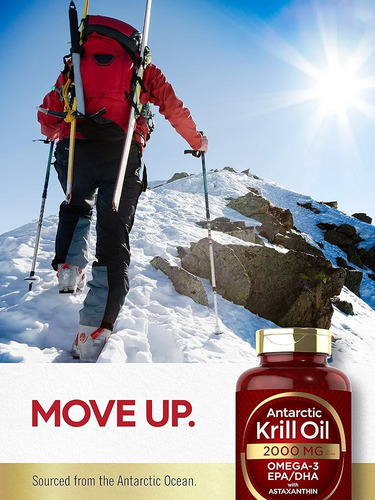 Krill Oil Antarctic 2000mg Omega-3 Epa/dha 120 Softgels Carl