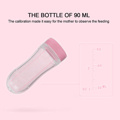 Biberón De Silicona Para Bebés De 90 Ml Para Alimentar A Niñ