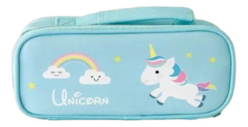 Estuche Escolar Unicornio Kawaii Cartuchera Niñas 