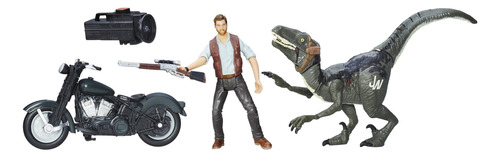 Jurassic Park Figuras De Ciclo Alga Y Raptor Hibrido