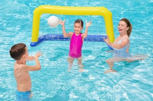 Inflable Para Pileta Juego Gigante Water Polo Bestway Pelota