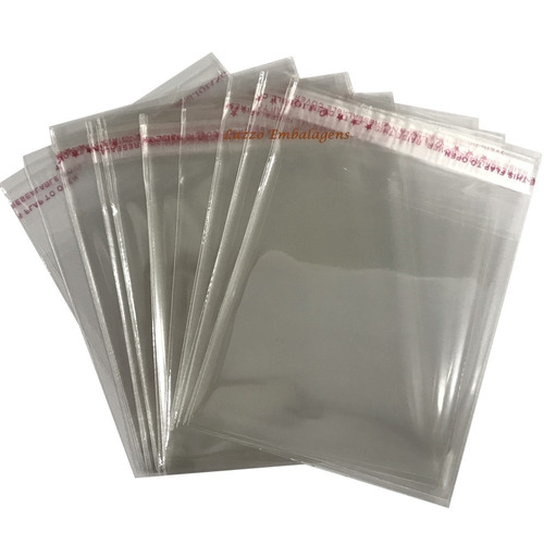 2 Mil Saco Plastico Polipropileno Adesivado 6x12 Cm + Aba