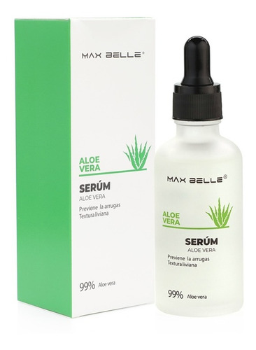 Serum Facial Aloe Vera Max Belle Hidratante Antiarrugas 50ml