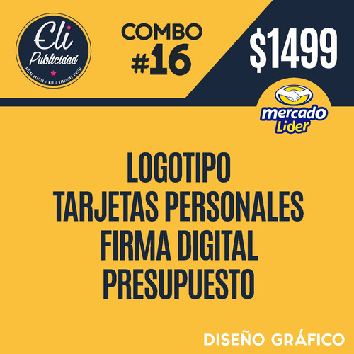 Combo 16 - Logo + Tarjeta Pers + Firma Digital + Presupuesto