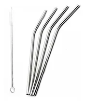 Comprar Pajitas Sorbitos Acero Inoxidable 22cm X6 + Limpiador