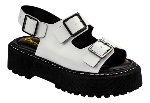 Sandalia Plataforma Chunky Birken Salto Blogueira  | S01.drm