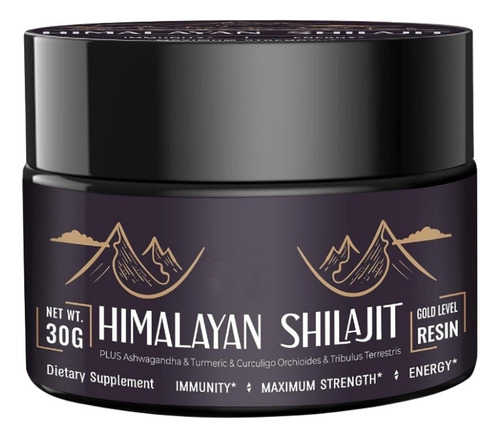 600mg Natural Shilajit Pure Himalayan Organic Shilajit Resin