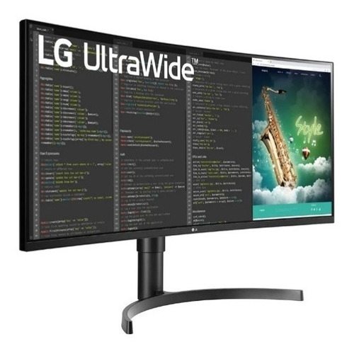 Monitor gamer curvo LG UltraWide 35WN75C LCD 35" negro 100V/240V