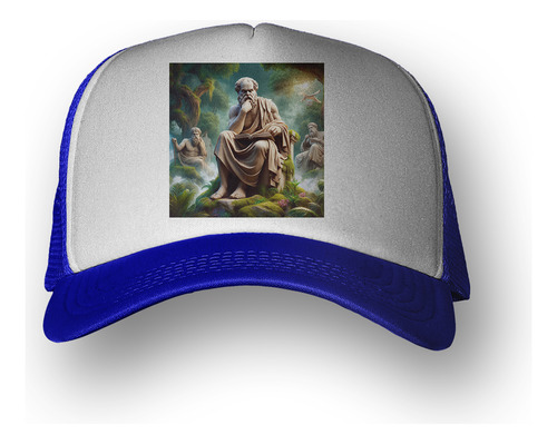 Gorra  Socrates Pensador Filosofo En El Bosque