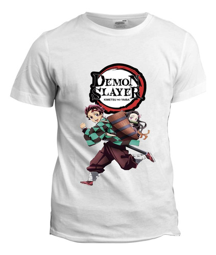 Playera Demon Slayer Para Niños Talla Suave Y Liviana