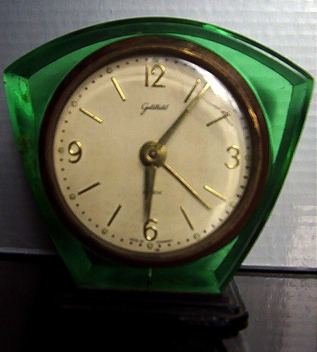 Reloj Despertador Alemán Goldbühl Vintage Transparente Funci