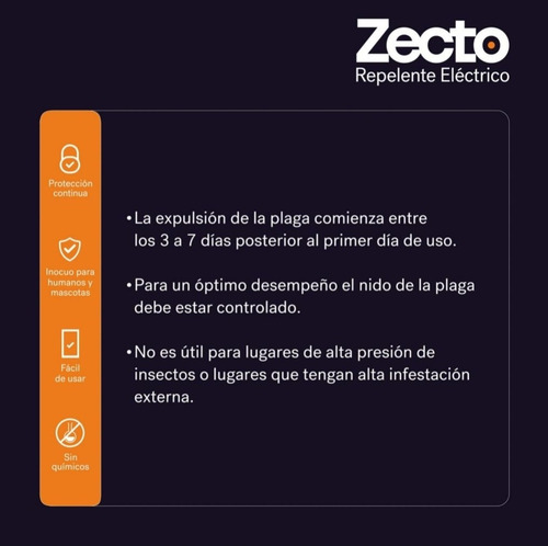 Imagen 2 de 4 de Repelente Electrico Para Raton Moscas Insectos Zecto Anasac