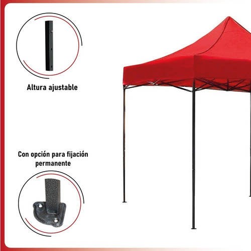 Imagen 3 de 10 de Toldo Plegable 2x2 Impermeable Retractil Araña Azul