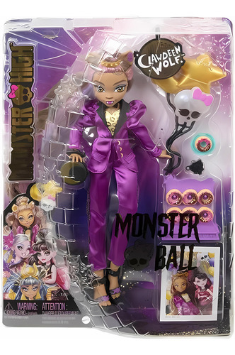 Monster High Muñeca Baile Monstruoso Clawdeen De Mattel