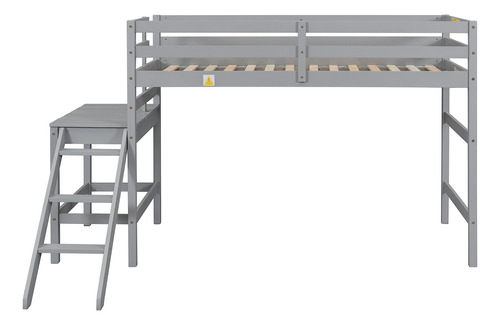 Rorigat Cama Baja Tipo Loft De Tamaño Individual Con Gris Nombre Del Diseño