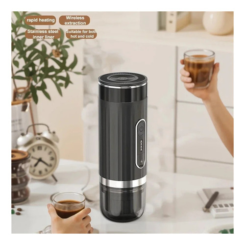 Máquina De Café Expresso Italiana Portátil 3 Em 1 Cápsula