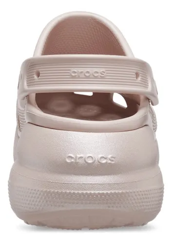 Cross Crush Shimmer Clog Pink Shiny Shoes #208591