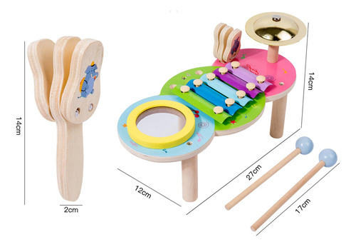 Juego De Percusión De Juguete Musical De 2 Uds, Juguetes