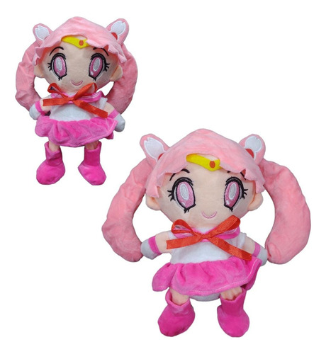 Peluche Chibiusa 28cm Sailor Moon Rosa Importado