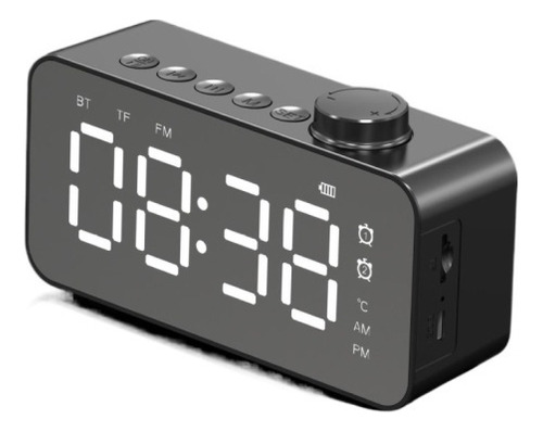 Radio Reloj Bluetooth Con Altavoz