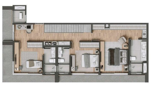 Imagem 8 de 30 de Apartamento Com 3 Dormitórios À Venda Com 4020m² Por R$ 1.503.937,00 No Bairro Juvevê - Curitiba / Pr - Jardim - 930046