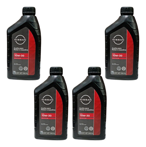 4 Litros Aceite Mineral 10w30 Nissan Rogue 2009