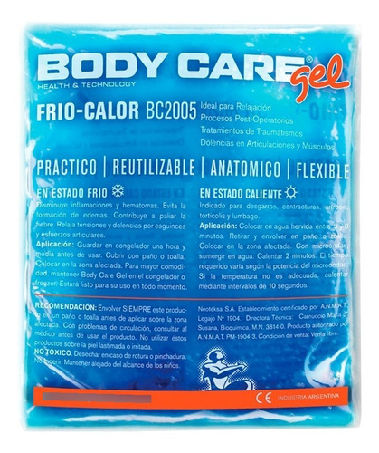 Gel Chico Frio - Calor 16 X 15 Body Care Bc2005