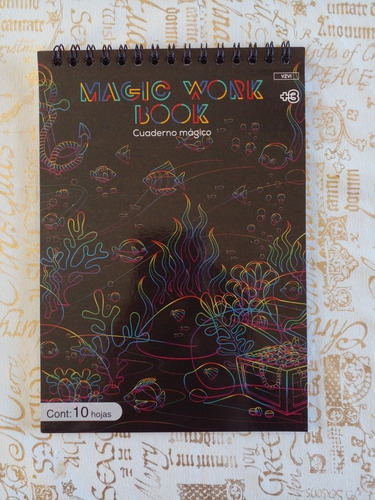 Cuaderno Magico De Dibujo Hojas Negras Para Pintar A Colores