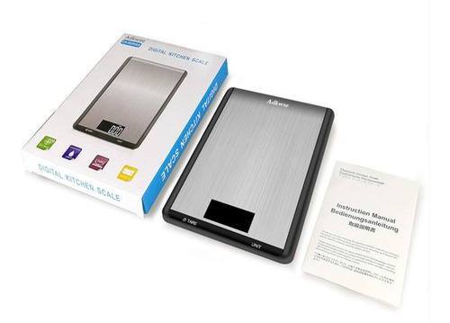 Bascula Peso Digital Precision Cocina 10kilos Acero Inox