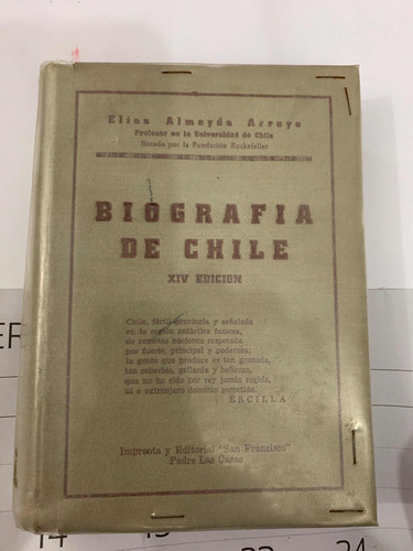 Biografía De Chile Elias Almeida Arroyo (Usado)
