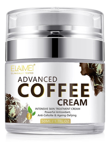 Crema Facial Extracto Natural Café Antioxidante Aclarante