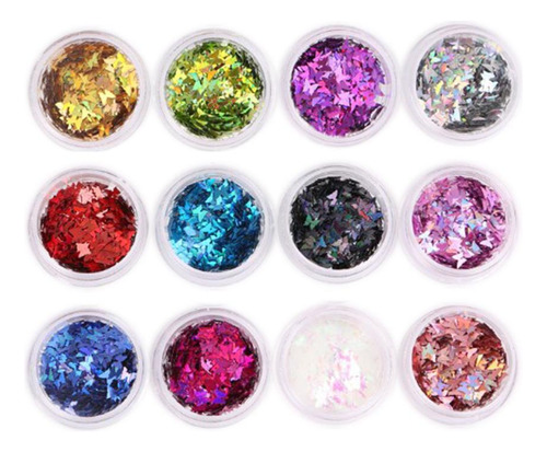 Arte De Uñas Lentejuelas Estrellas 2 Piezas