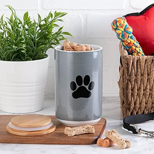 Colección De Mascotas De Cerámica Bone Dry, Recipiente, Pata