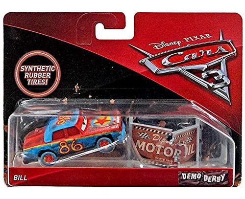 Demostracion De Coches Bill Derby Disney 3 Diecast 1:55 Esca