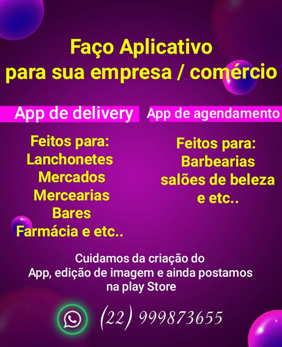 Imagem 1 de 1 de Aplicativo Para Sua Empresa / Comércio