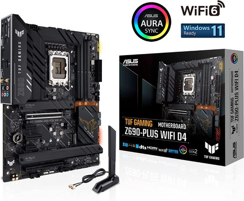 Motherboard Asus Z690-plus Tuf Gaming Atx Lga1700 Ddr4 128gb Color Negro