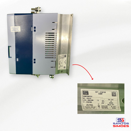 Chave Partida Softstarter Weg Ssw07 200a 75|125cv 220|380v