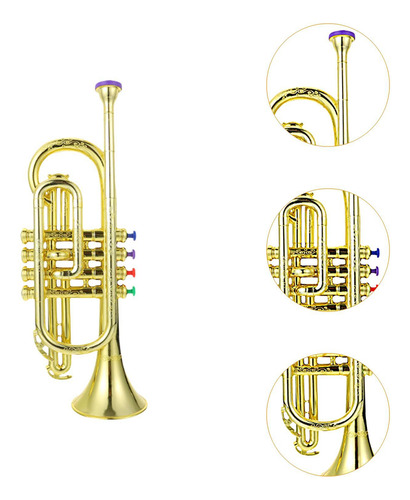 Trompeta De Juguete, Cuernos, Instrumentos De Trompeta, Oro