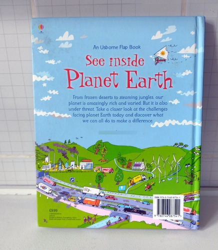  Libro See Inside The Planet Earth  Con Troquel Ilustrado 