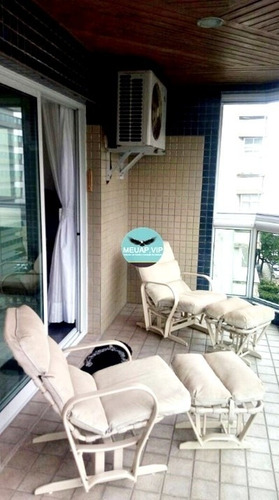 Imagem 3 de 28 de Apartamento Para Venda Com Vista Para O Mar No Embaré - Santos - Em119 - 32392906
